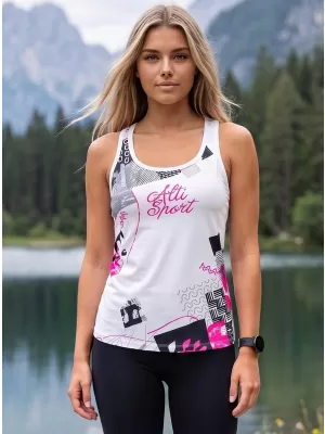 Dámské funkční tílko premium ALTISPORT VOJ/ALW009TIL01 BÍLÁ