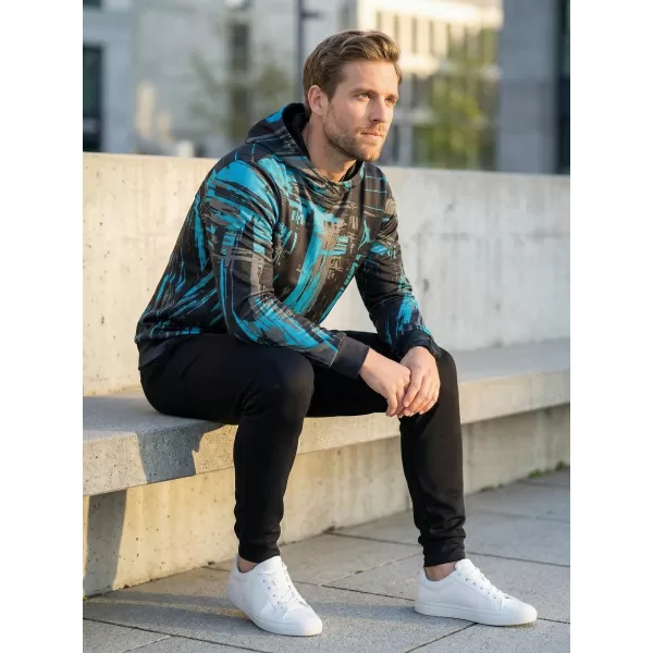  Pánská mikina premium ALTISPORT VOJ/ALM010MI01 ČERNÁ/EMERALD 