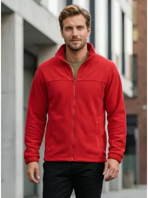 Pánská fleece mikina ALTISPORT NoPrint NP/ALM105 ČERVENÁ