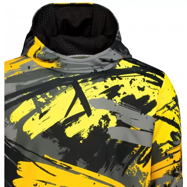  Pánská mikina premium ALTISPORT VOJ/ALM014MI01 ČERNOŽLUTÁ 