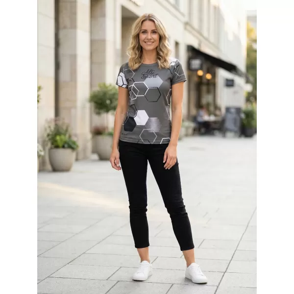  Dámské funkční tričko premium ALTISPORT VOJ/ALW037TR01 ŠEDÁ 
