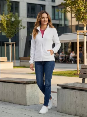 Dámská fleece mikina ALTISPORT NoPrint NP/ALW405 BÍLÁ