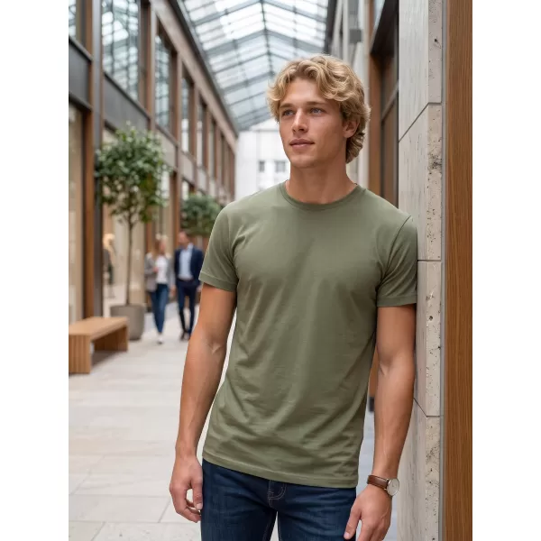  Pánské triko ALTISPORT NoPrint NP/ALM921 SVĚTLÁ KHAKI 
