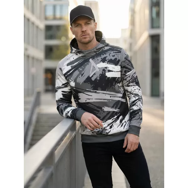  Pánská mikina premium ALTISPORT VOJ/ALM014MI01 ČERNOŠEDÁ 