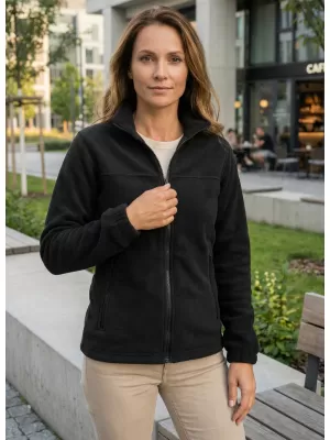 Dámská fleece mikina ALTISPORT NoPrint NP/ALW405 ČERNÁ