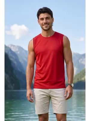 Pánské funkční tílko ALTISPORT NoPrint NP/ALM028 ČERVENÁ