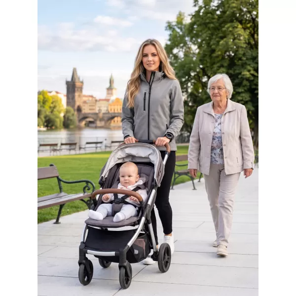  Dámská softshellová bunda ALTISPORT NoPrint NP/ALW125 OCELOVĚ ŠEDÁ 