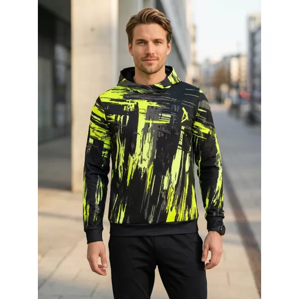  Pánská mikina premium ALTISPORT VOJ/ALM010MI01 ČERNOŽLUTÁ 