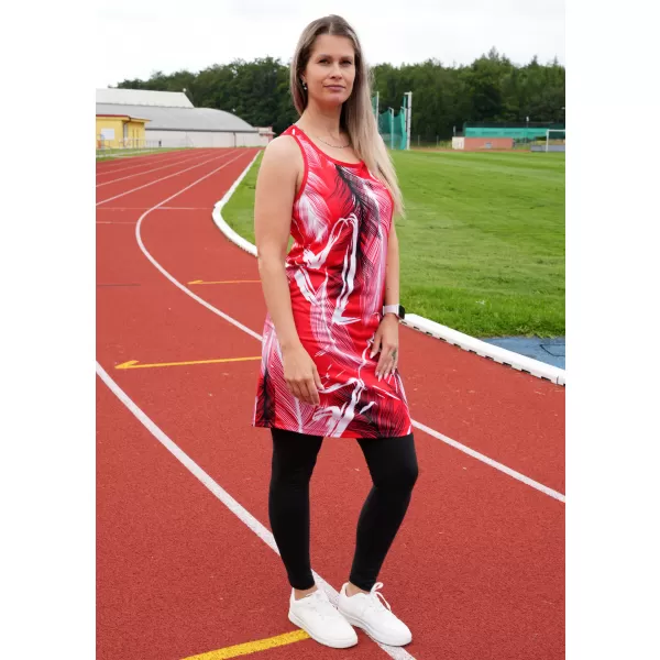  Dámské funkční tílkové šaty premium ALTISPORT VOJ/ALW001SAT01 ČERVENÁ 