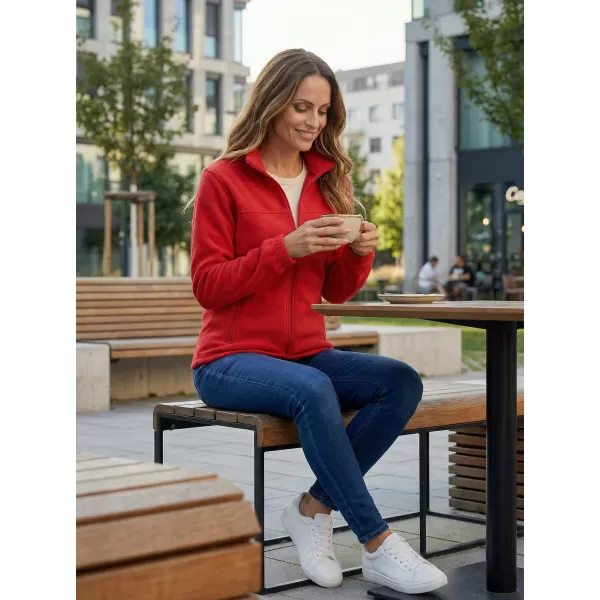  Dámská fleece mikina ALTISPORT NoPrint NP/ALW405 ČERVENÁ 