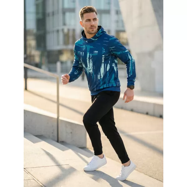  Pánská mikina premium ALTISPORT VOJ/ALM010MI01 EMERALD/MODRÁ 