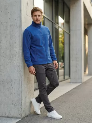 Pánská fleece mikina ALTISPORT NoPrint NP/ALM105 KRÁLOVSKÁ MODRÁ