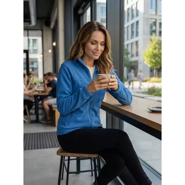  Dámská fleece mikina ALTISPORT NoPrint NP/ALW405 AZUROVĚ MODRÁ 