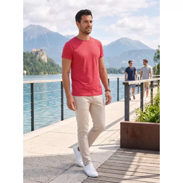  Pánské triko ALTISPORT NoPrint NP/ALM361 ČERVENÝ MELÍR 