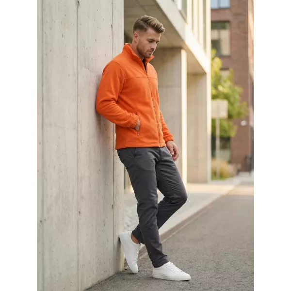  Pánská fleece mikina ALTISPORT NoPrint NP/ALM105 ORANŽOVÁ 