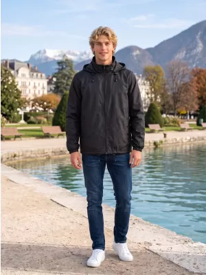 Unisex větrovka ALTISPORT NoPrint NP/ALU425 ČERNÁ