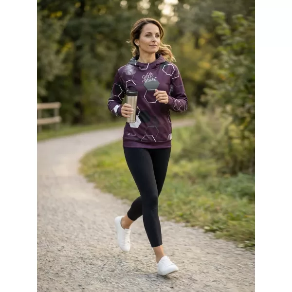  Dámská funkční mikina premium ALTISPORT VOJ/ALW037MI01 FIALOVÁ 