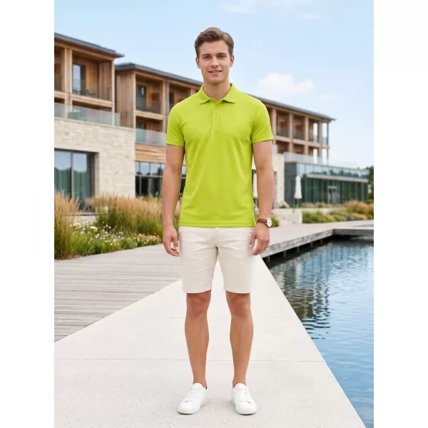  Pánské triko s límečkem ALTISPORT NoPrint NP/ALM712 LIME 
