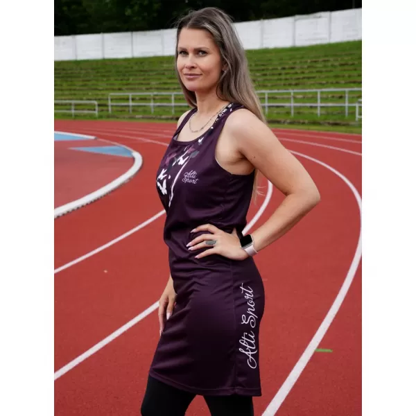  Dámské funkční tílkové šaty premium ALTISPORT VOJ/ALW022SAT01 FIALOVÁ 