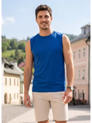 Pánské funkční tílko ALTISPORT NoPrint NP/ALM028 KRÁLOVSKY MODRÁ