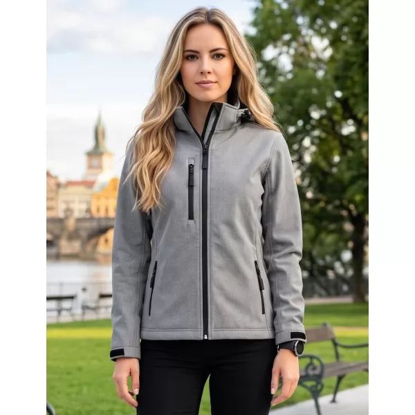  Dámská softshellová bunda ALTISPORT NoPrint NP/ALW125 OCELOVĚ ŠEDÁ 