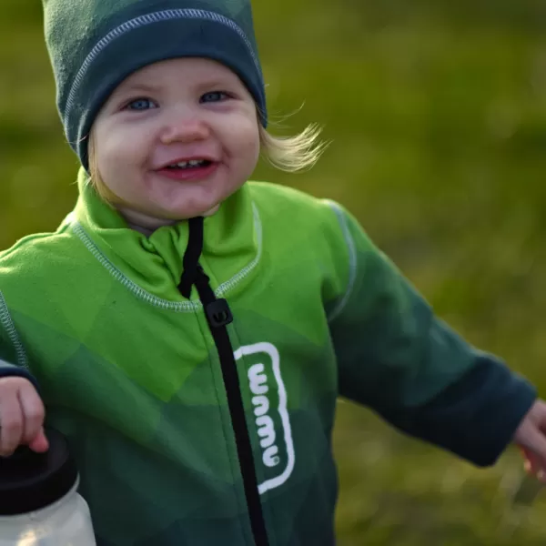  Dětská fleecová mikina WAMU MOZAIKA ZELENÁ 