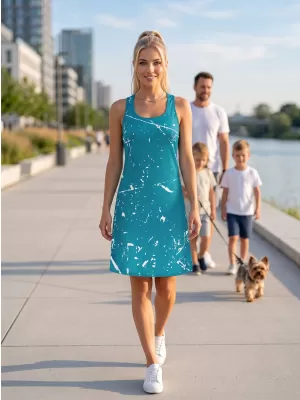 Dámské funkční tílkové šaty premium ALTISPORT VOJ/ALW034SAT01 EMERALD