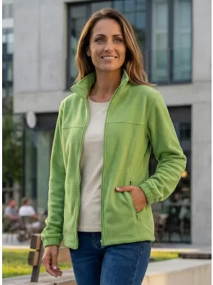 Dámská fleece mikina ALTISPORT NoPrint NP/ALW405 TRÁVOVĚ ZELENÁ