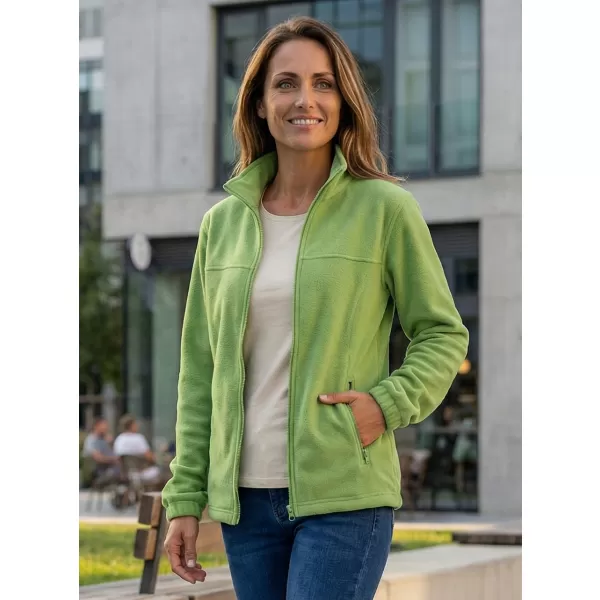 Dámská fleece mikina ALTISPORT NoPrint NP/ALW405 TRÁVOVĚ ZELENÁ 