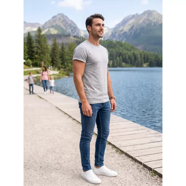  Pánské triko ALTISPORT NoPrint NP/ALM361 SVĚTLÝ MELÍR 
