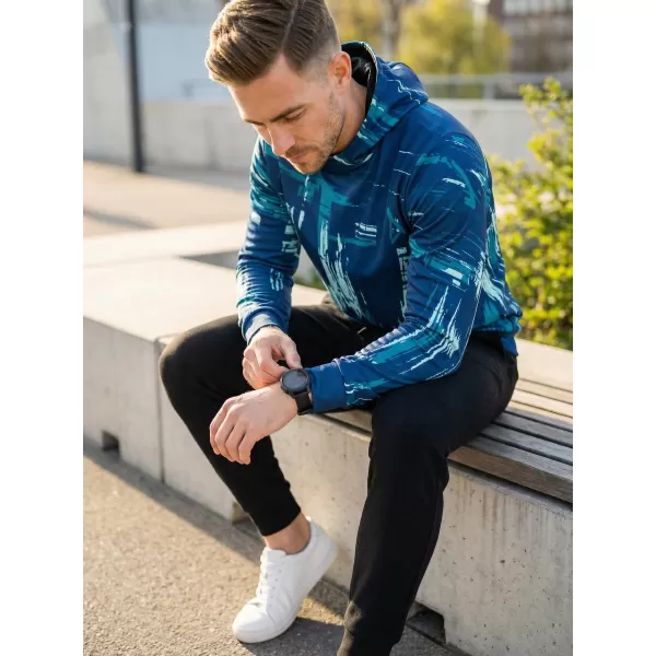  Pánská mikina premium ALTISPORT VOJ/ALM010MI01 EMERALD/MODRÁ 