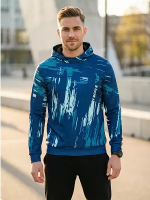 Pánská mikina premium ALTISPORT VOJ/ALM010MI01 EMERALD/MODRÁ