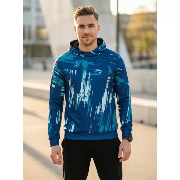  Pánská mikina premium ALTISPORT VOJ/ALM010MI01 EMERALD/MODRÁ 