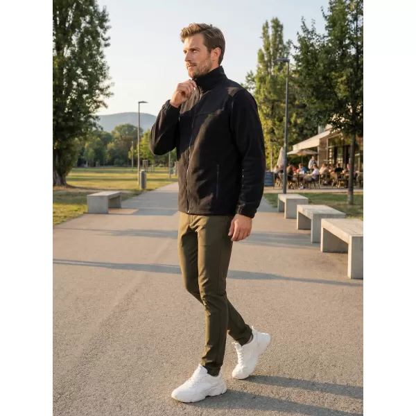  Pánská fleece mikina ALTISPORT NoPrint NP/ALM105 ČERNÁ 