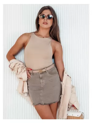 Dámská sukně DSTREET TRENDSTAR BÉŽOVÁ