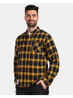 Pánská košile KILPI FLANNY-M VM0380KI ŽLUTÁ