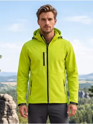 Pánská softshellová bunda ALTISPORT NoPrint NP/ALM225 LIMETKOVÁ