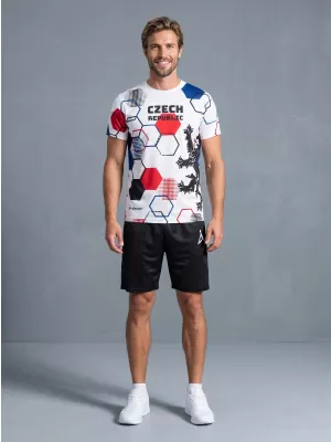 Pánské funkční triko premium ALTISPORT x CZE VOJ/ALM036TR01 HEXA BÍLÁ