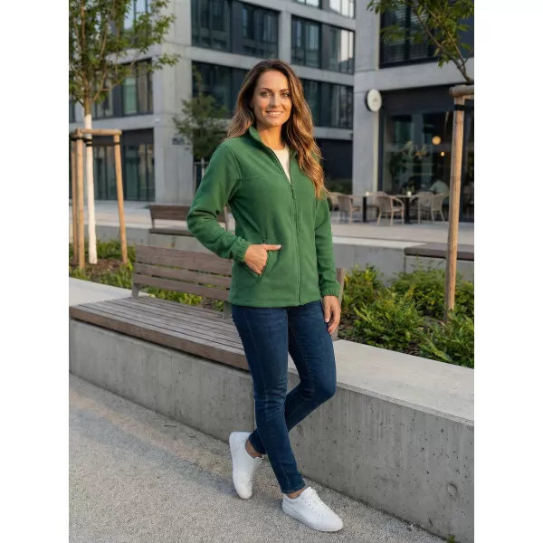  Dámská fleece mikina ALTISPORT NoPrint NP/ALW405 LAHVOVĚ ZELENÁ 