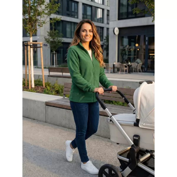  Dámská fleece mikina ALTISPORT NoPrint NP/ALW405 LAHVOVĚ ZELENÁ 