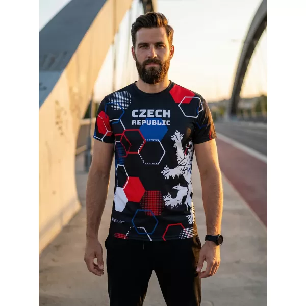  Pánské funkční triko premium ALTISPORT x CZE VOJ/ALM036TR01 HEXA ČERNÁ 