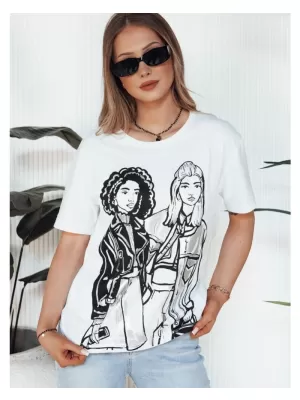 Dámské triko DSTREET COMIS BÍLÁ
