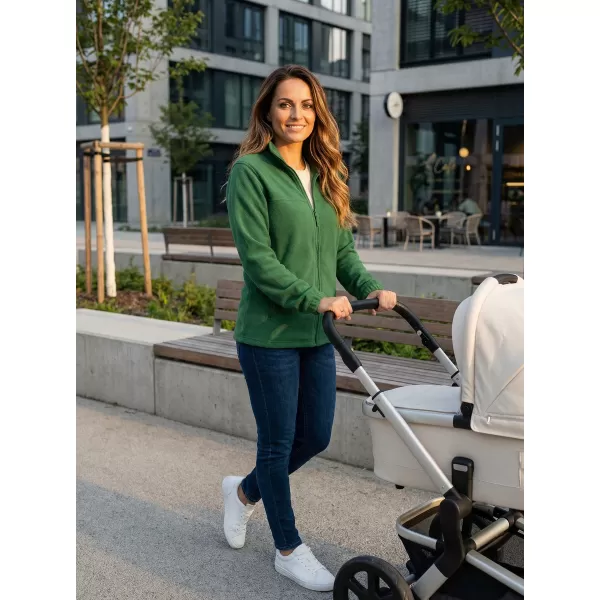  Dámská fleece mikina ALTISPORT NoPrint NP/ALW405 LAHVOVĚ ZELENÁ 