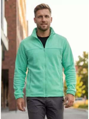 Pánská fleece mikina ALTISPORT NoPrint NP/ALM105 MÁTOVÁ