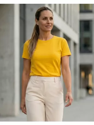 Dámské triko ALTISPORT NoPrint NP/ALW331 ŽLUTÁ