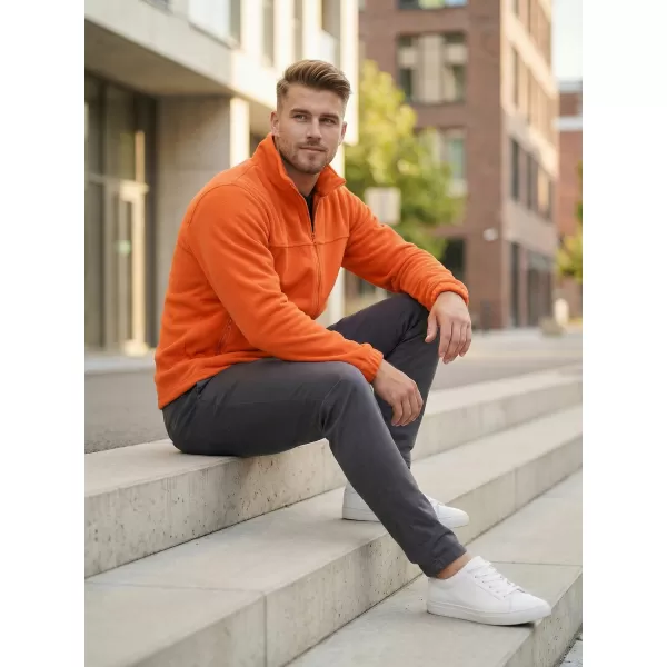  Pánská fleece mikina ALTISPORT NoPrint NP/ALM105 ORANŽOVÁ 