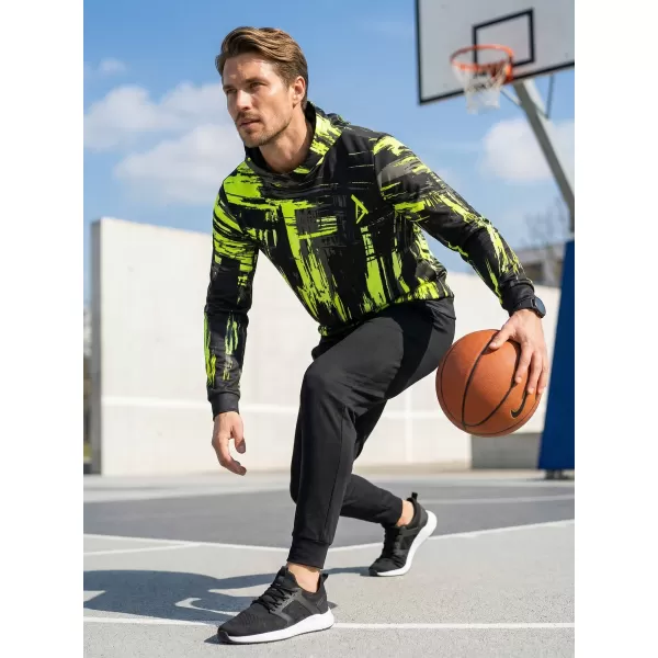  Pánská mikina premium ALTISPORT VOJ/ALM010MI01 ČERNOŽLUTÁ 