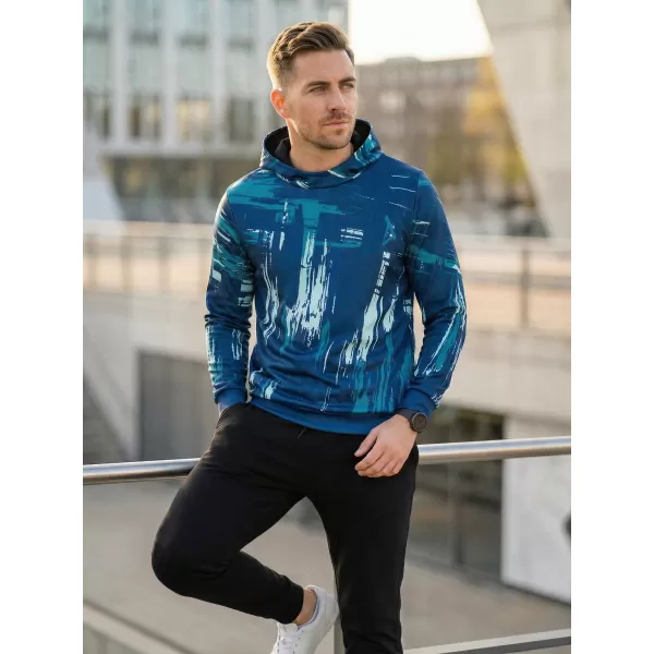  Pánská mikina premium ALTISPORT VOJ/ALM010MI01 EMERALD/MODRÁ 
