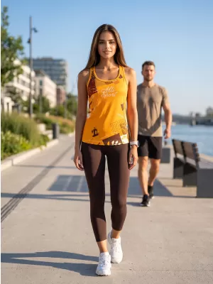 Dámské funkční tílko premium ALTISPORT VOJ/ALW009TIL01 ŽLUTÁ
