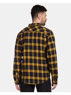 Pánská košile KILPI FLANNY-M VM0380KI ŽLUTÁ